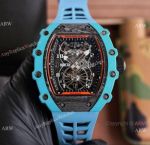 Super Clone V2 Richard Mille Tourbillon Aerodyne RM21-02 Watches in Blue Quartz TPT